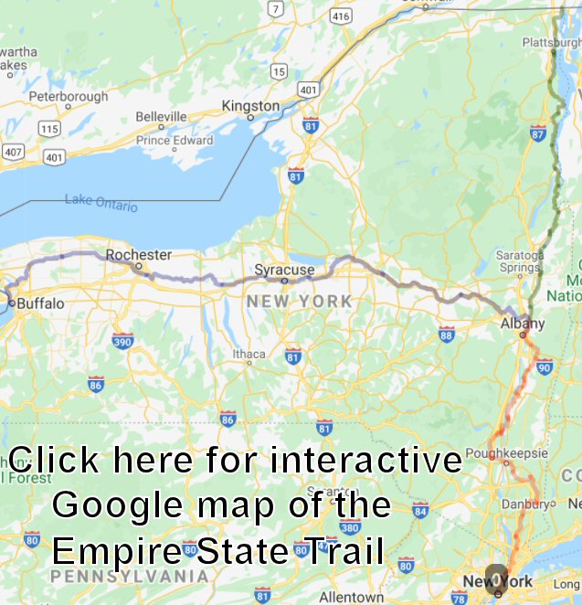 Empire State Trail map